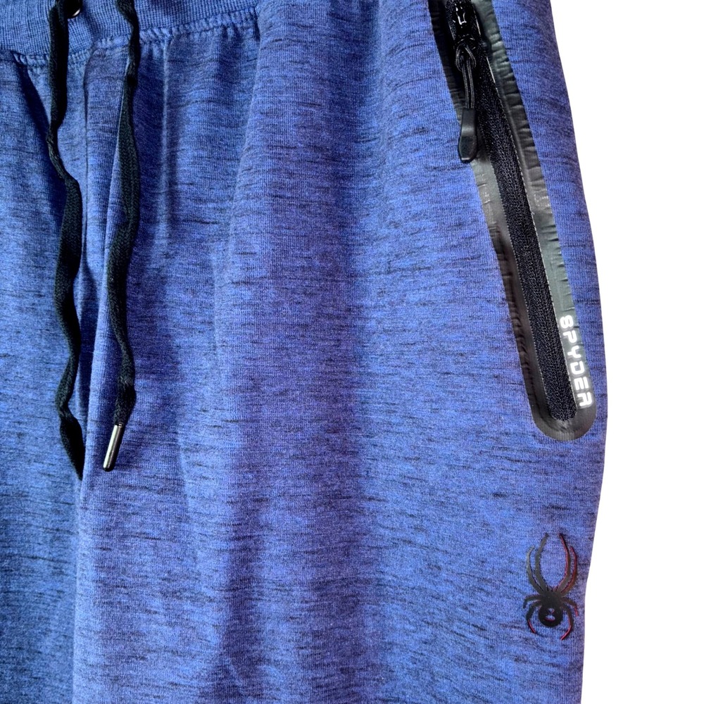 Spyder Active Mens Blue Jogger Sweatpants Lounge Activewear Size XL Extra Large - Picture 2 of 4